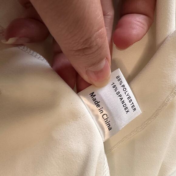 NWT Princess Polly Lolita Wrap Mini Dress White Asymmetrical Gold Buckle Sz 6 US - Picture 10 of 12